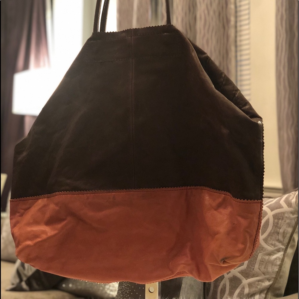BANANA REPUBLIC TOTE BAG TAN & PINK